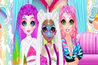 Las princesas Mona, Rachel y Arlequín organizan un concurso de Miss Unicornio