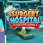 Doctor con uniforme quirúrgico azul frente a un quirófano con equipo médico