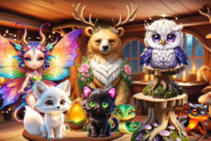 ¡Toca criaturas mágicas en un mundo de fantasía!