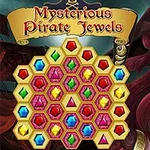 Mujer pirata con sombrero y joyas coloridas en panal hexagonal