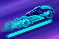 Monta, gira y domina el mundo neón en Neon Rider, ¡el juego definitivo de
