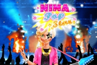 Ayuda a Nina, la nueva estrella pop, a prepararse para un show en este