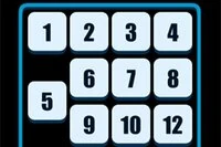 Puzzle deslizante de números es un juego sencillo de bloques deslizables