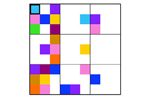 Llena la cuadrícula con colores