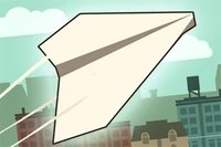 Sigue un viaje aventurero a través de la mirada de un avión de papel.