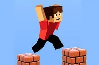 Recorre paisajes peligrosos de Minecraft en este juego de parkour 3D