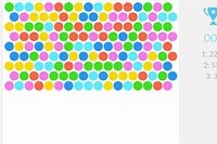 Juego de Bubble Shooter con diseño minimalista