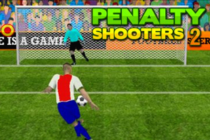 Jugador de fútbol preparándose para tirar un penalti frente a un portero en la portería