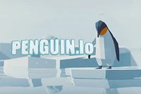 Maneja al pingüino y desliza cuesta abajo para empujar a otros pingüinos