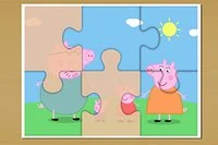 Rompecabezas de Peppa Pig es un juego de puzle con Peppa Pig en tres niveles de