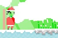 En un frío día de invierno, Santa sale a recoger regalos