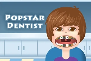 Niño con dientes desalineados y fondo de consultorio dental