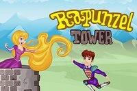 La bruja malvada mantiene a Rapunzel en una torre muy alta