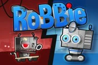 Después de un día duro en el trabajo, RoBBiE va a la máquina de limpieza