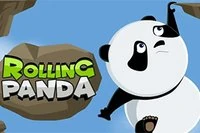 Ayuda al panda a escapar del túnel saltando y rodando de plataforma en
