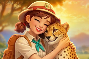 Disfruta una soleada aventura de mahjong en safari