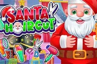 Santa Haircut es un divertido juego de cortes de cabello con Santa