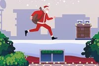 Santa ahora reparte regalos haciendo parkour