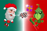 Salta y patea la caja de regalo en Santa vs Skritch para anotar puntos y vencer