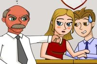 Intenta besar en la oficina cuando tu jefe no mire
