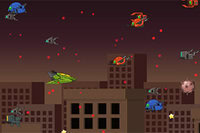 Recolecta mejoras y destruye enemigos en este juego de disparos arcade.