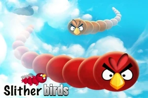 Dos personajes en forma de serpiente, con rostros de pájaros enojados, volando en un cielo con nubes