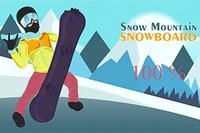 Salta obstáculos en un juego casual de snowboard con un solo toque