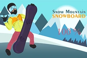 Persona con ropa de invierno y equipo de snowboard frente a un fondo de montañas nevadas