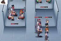 Maneja el baño más caótico de Sochi y mantén a todos los clientes en movimiento