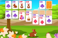 Disfruta el clásico Solitario con un diseño lindo de Pascua para la primavera