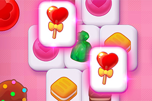 Fichas con diseños de caramelos y dulces sobre un fondo rosa