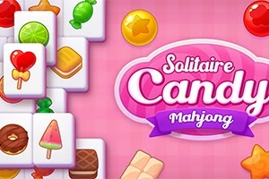Fichas de dominó con imágenes de dulces y golosinas sobre un fondo rosa con un título llamativo