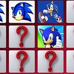 Cuadricula con imágenes de un personaje azul y signos de interrogación