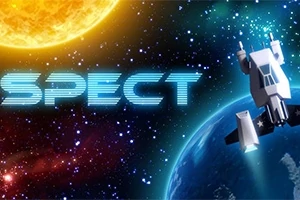 Nave espacial en el espacio cerca de un planeta y una estrella, acompañada del texto SPECT