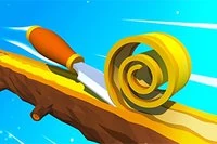 Pala la madera y crea rollos en espiral perfectos en este juego en línea
