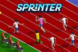 Atletas corriendo en una pista de atletismo con espectadores sentados al lado