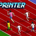 Atletas corriendo en una pista de atletismo con espectadores sentados al lado