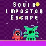 Personajes pixelados, uno rojo y otro verde, sobre un fondo morado con letras blancas en la parte superior