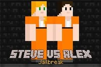 En esta aventura, Steve y Alex deben escapar de la prisión