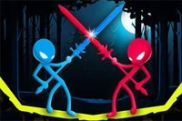 Pelea con tu amigo en un tema medieval, con armas medievales