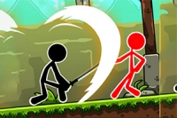 Creación, niveles y batallas con stickman enemigos