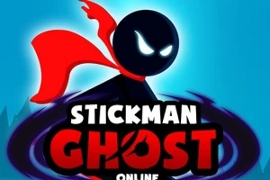 Dibujo de un personaje tipo stickman con una capa roja y mirada intensa, con texto resaltado en el centro