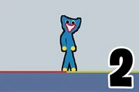 ¡Ayuda al lindo monstruo azul Huggy a cruzar caminos llenos de obstáculos!