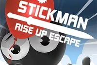Ayuda a Stickman a esquivar obstáculos y escapar en un globo