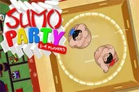 Gran batalla de sumos en la arena central
