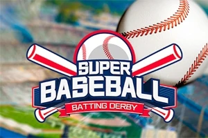 Logotipo de béisbol con dos bates cruzados y una pelota en el fondo