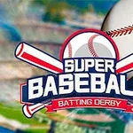 Logotipo de béisbol con dos bates cruzados y una pelota en el fondo