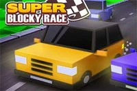¡Super Blocky Race es un divertido juego de carreras de autos!