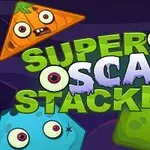 Monstruos coloridos con ojos saltones rodean texto verde y morado sobre un fondo oscuro