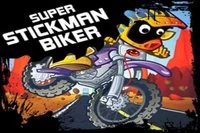 A Stickman le gusta andar en moto por terrenos irregulares y montículos